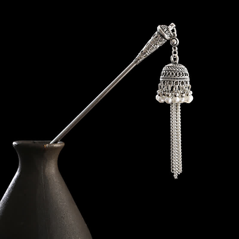 KarmaRipple's Water Drop Lily of the Valley Flowers Tassels Confidence Hairpin p66