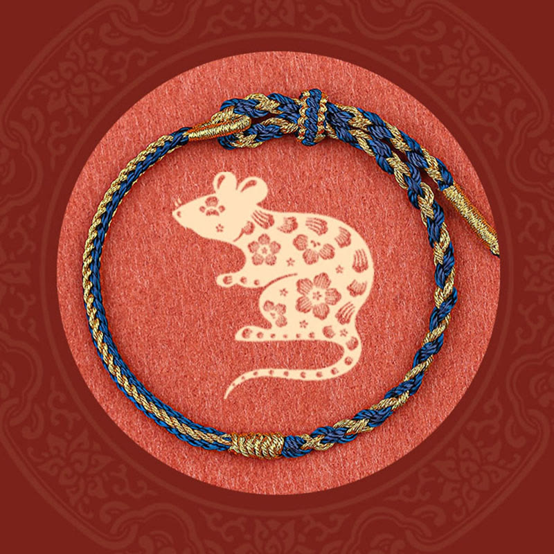 KarmaRipple's Handmade Chinese Zodiac Rabbit Rooster Rat Horse Dragon Protection Braid String Bracelet p3