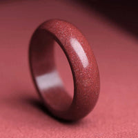 KarmaRipple's Cinnabar Om Mani Padme Hum Auspicious Clouds Blessing Ring