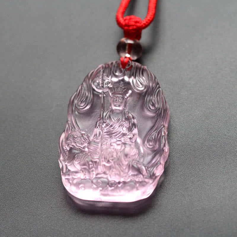 KarmaRipple's Ksitigarbha Buddha Liuli Gemstone Serenity Amulet Pendant Necklace p14