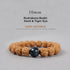 10mm / Rudraksha Bodhi Seed & Tiger Eye