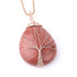Red Jasper Rose Gold Tree