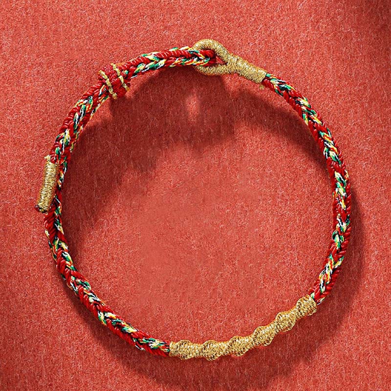 KarmaRipple's Handmade Chinese Zodiac Natal Buddha Protection Strength Woven String Bracelet p17
