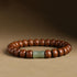 6*8mm Abelia Biflora Wood&Hetian Jade Bamboo Bead / 16cm