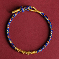 KarmaRipple's Handmade Chinese Zodiac Natal Buddha Protection Strength Woven String Bracelet