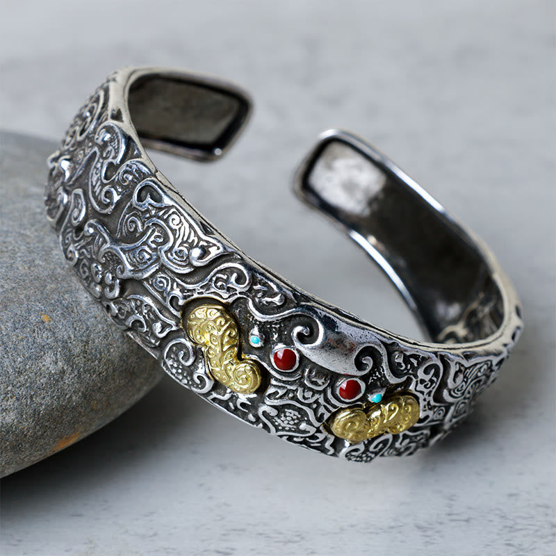 KarmaRipple's FengShui Engraving PiXiu Blessing Bracelet Bangle p6