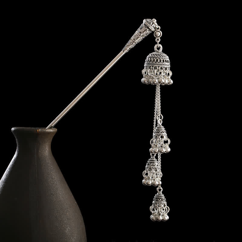 KarmaRipple's Water Drop Lily of the Valley Flowers Tassels Confidence Hairpin p20