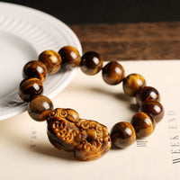 KarmaRipple's Authentic Tiger Eye Wealth Bracelet