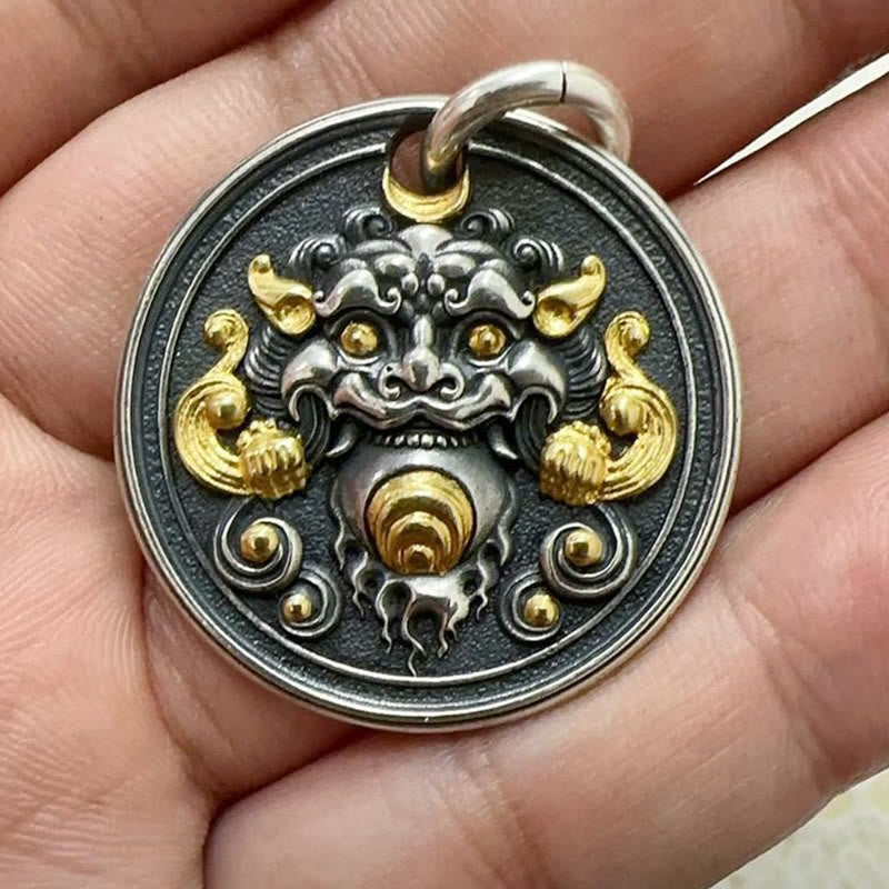 KarmaRipple's Tibetan Kirtimukha Amulet Balancing Pendant Necklace p6