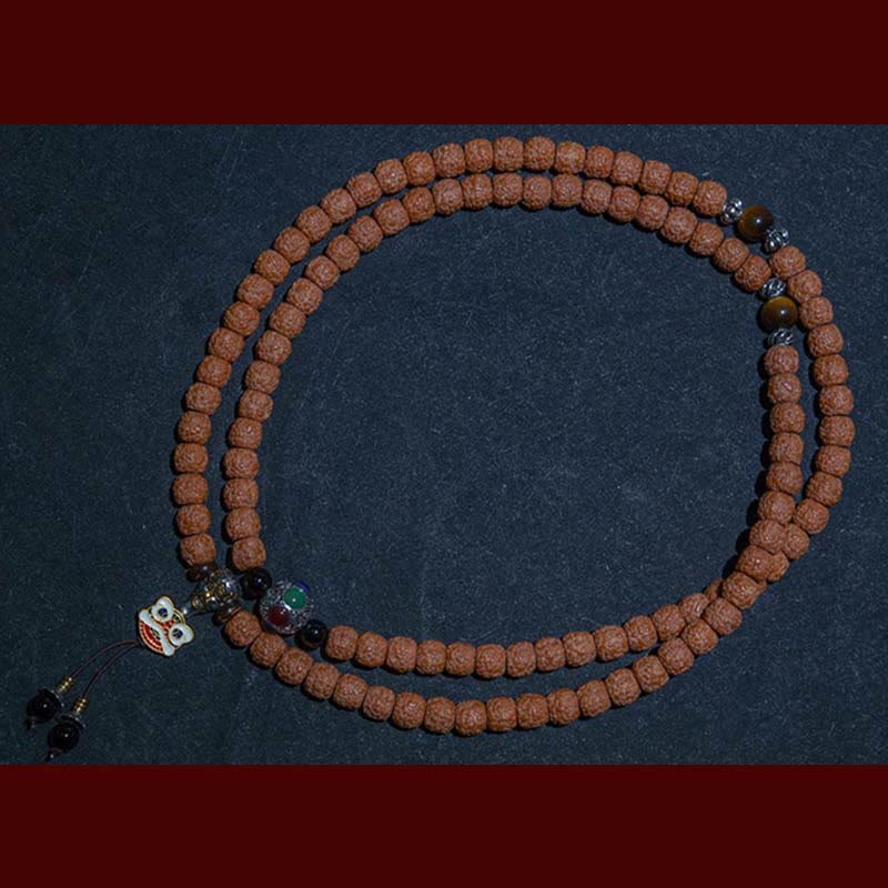 KarmaRipple's Tibet 108 Mala Beadwork Rudraksha Bodhi Seed Chinese Zodiac Natal Buddha Wealth Talisman Bracelet p15