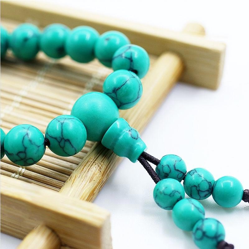 KarmaRipple's Tibetan Turquoise Purification Pendant Mala p4