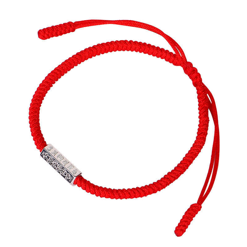 KarmaRipple's Om Mani Padme Hum Fortune Protection Red String Bracelet p6