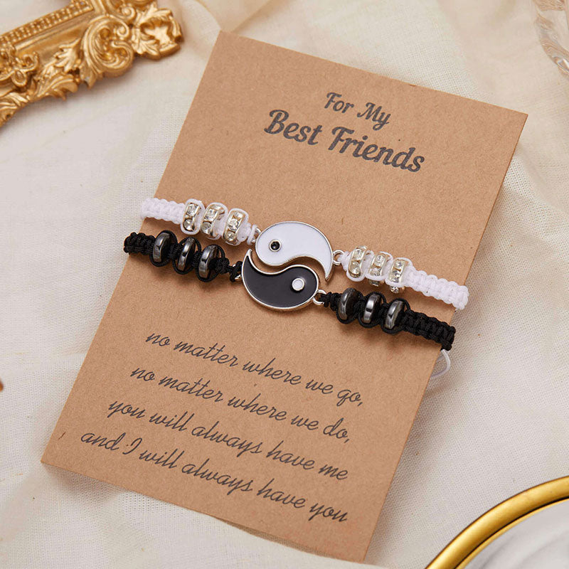 KarmaRipple's 2pcs Yin Yang Hematite Pair Bracelet p14