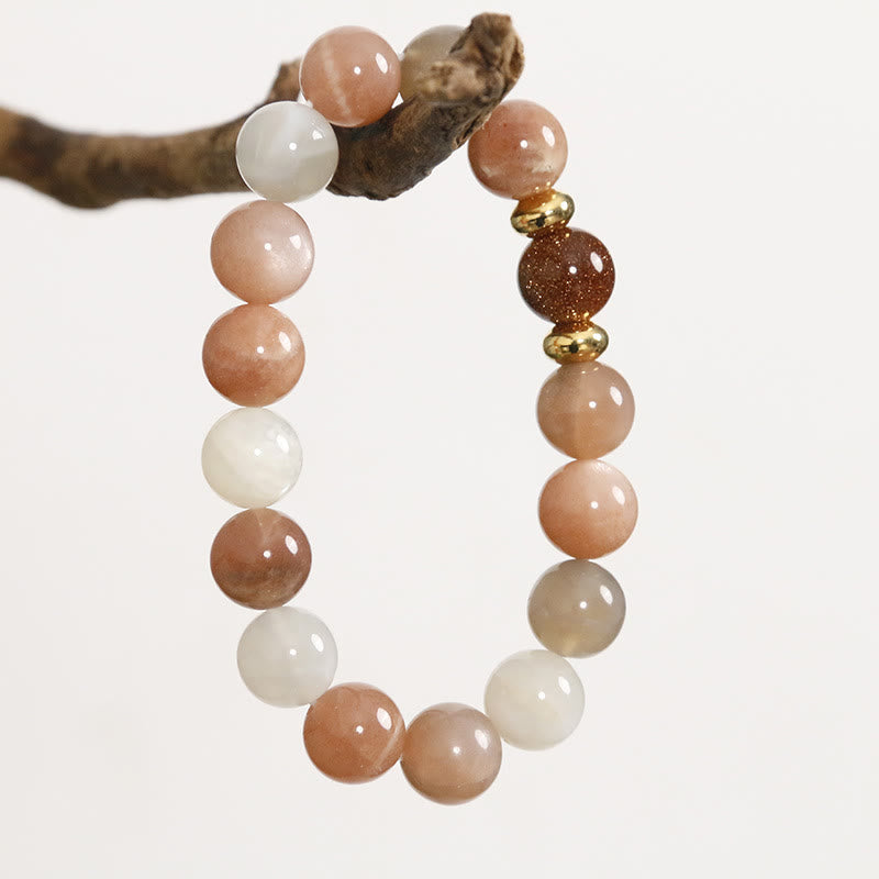 KarmaRipple's Authentic Sun Stone Gold Sandstone Wealth Positive Bracelet p3