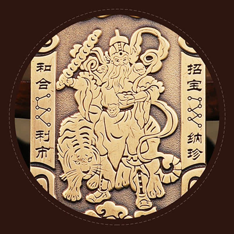 KarmaRipple's God of Wealth Zhao Gongming Bronze Protection Pendant Necklace Key Chain p13