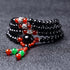 Black Obsidian&Red Agate / 6mm