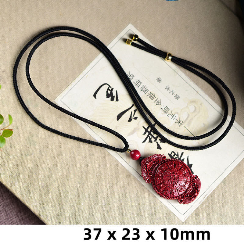 KarmaRipple's Laughing Buddha Yin Yang Chinese Zodiac Gourd Authentic Cinnabar Blessing Pendant Necklace p21