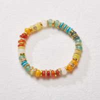 KarmaRipple's Authentic Red Agate Jade Rainbow Confidence Bracelet