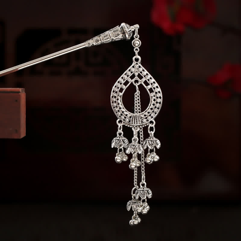 KarmaRipple's Water Drop Lily of the Valley Flowers Tassels Confidence Hairpin p6