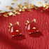 Dragon Earrings / Red Agate(Confidence💛Calm)