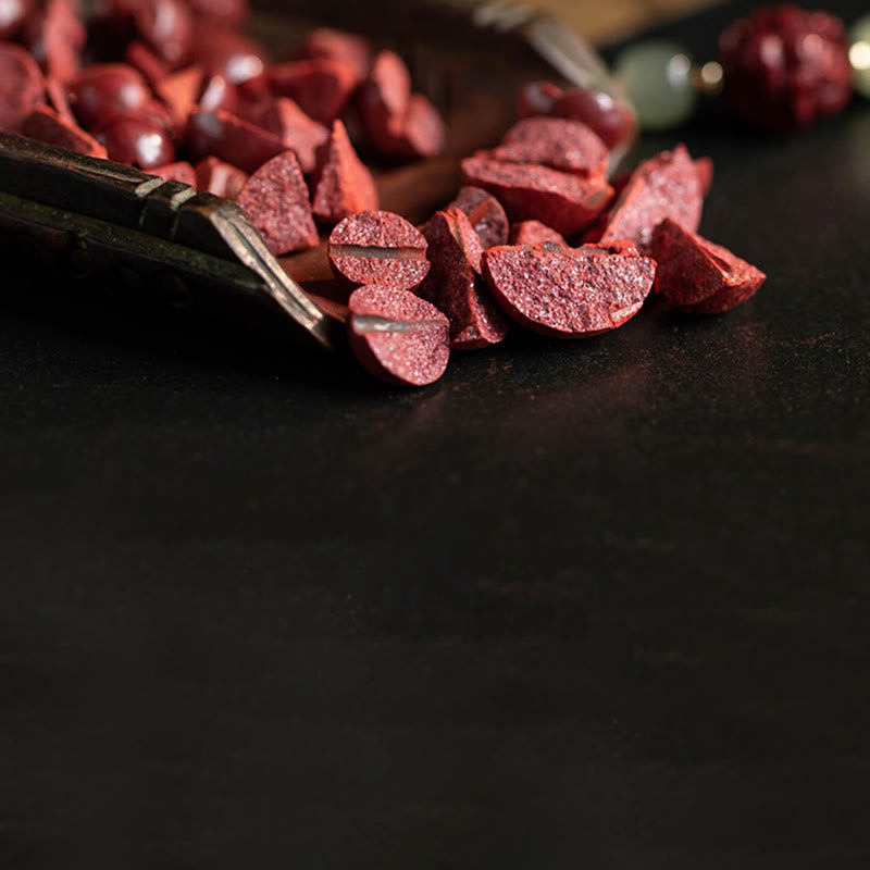 KarmaRipple's Authentic Cinnabar Chinese Zodiac Hetian Jade Fu Character Fortune Rope Bracelet p27