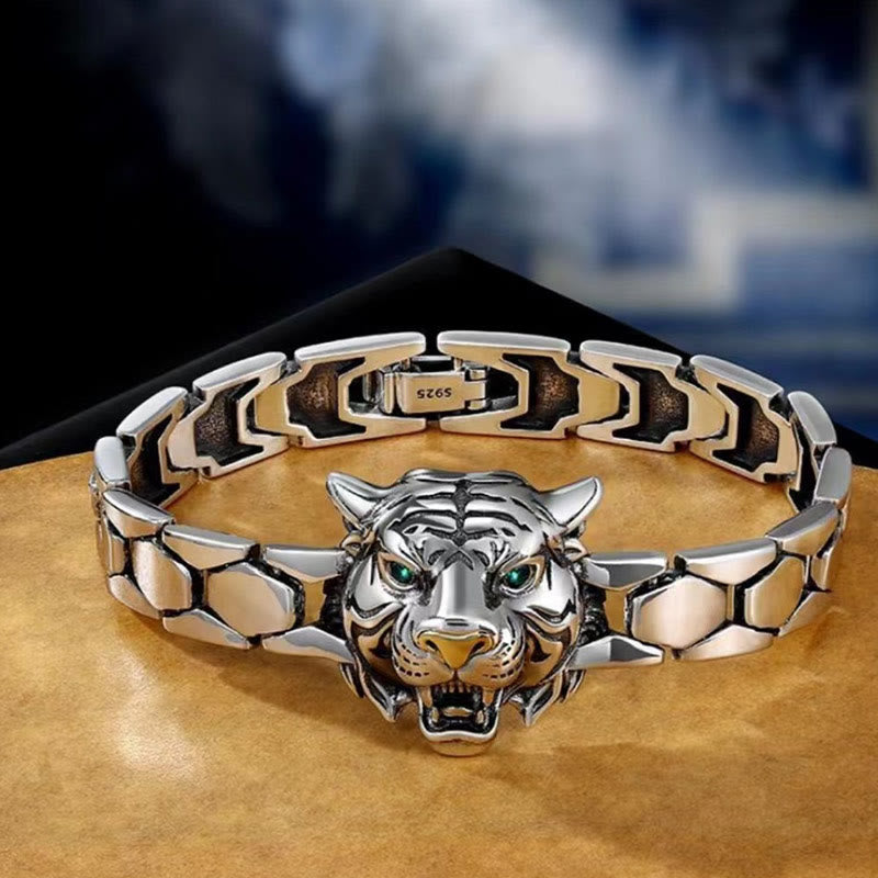 KarmaRipple's Tiger Head Design Balancing Bracelet p1