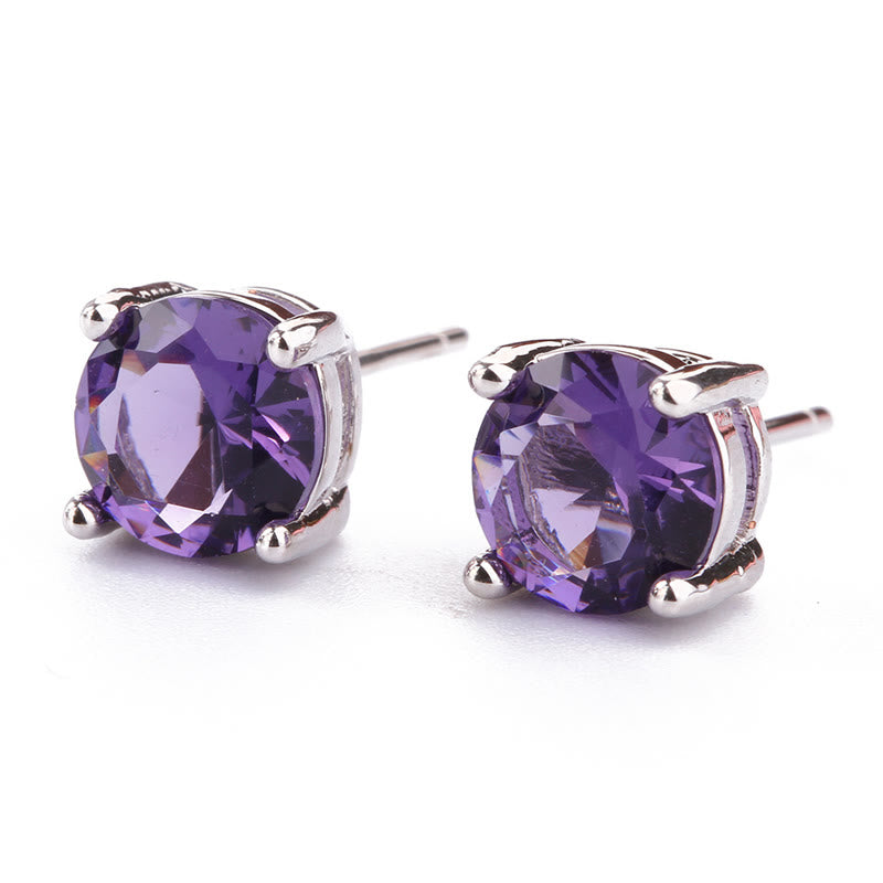 KarmaRipple's Authentic Various Gemstone Amethyst Love Earrings p16