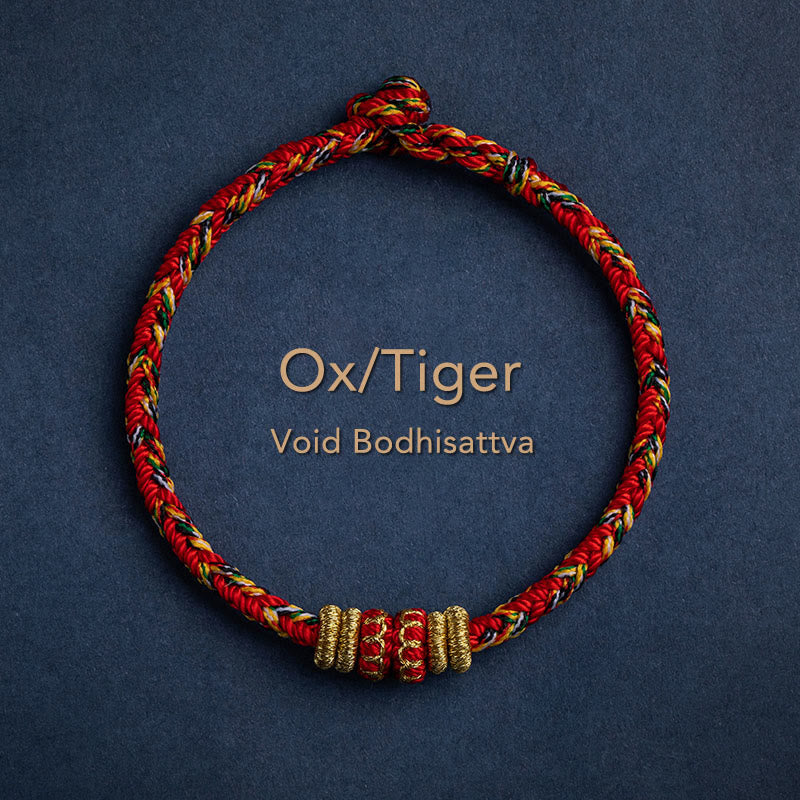 KarmaRipple's Tibet Handmade Chinese Zodiac Natal Buddha Fortune Strength Woven String Bracelet p41