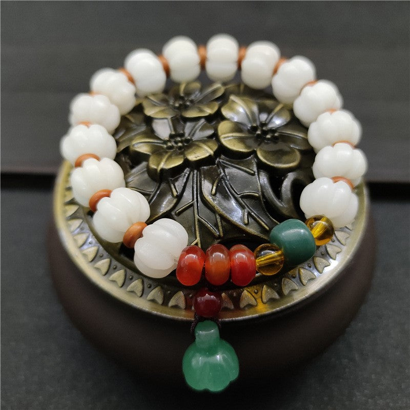 KarmaRipple's Authentic Bodhi Seed Agate Bodhi Balance Bracelet p1