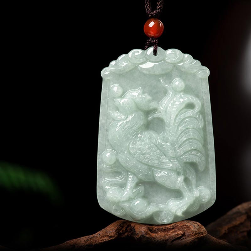 KarmaRipple's Authentic Jade 12 Chinese Zodiac Abundance Amulet Necklace Pendant p10