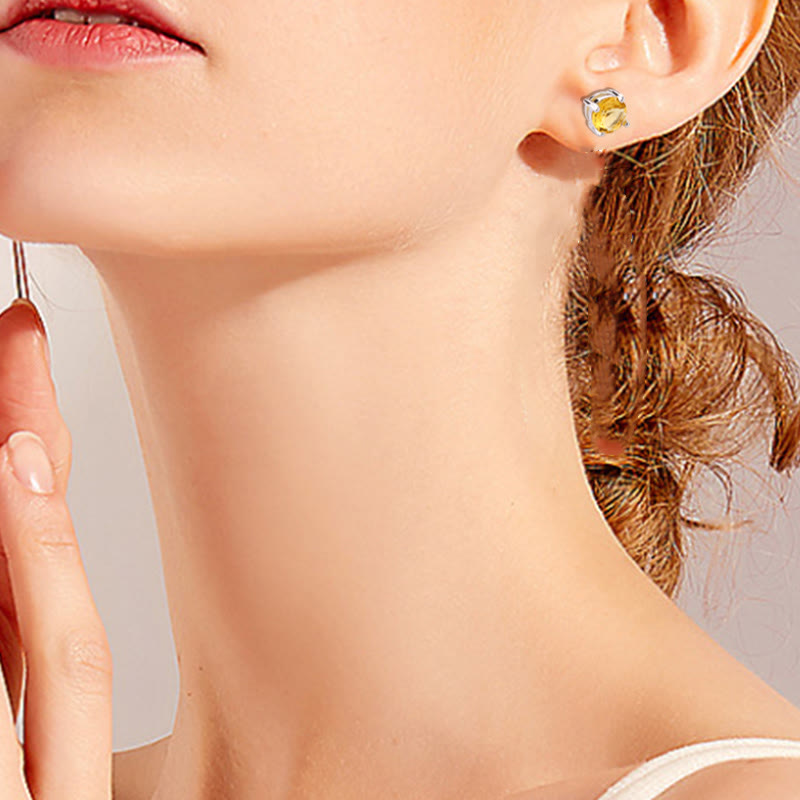 KarmaRipple's Authentic Various Gemstone Amethyst Love Earrings p12