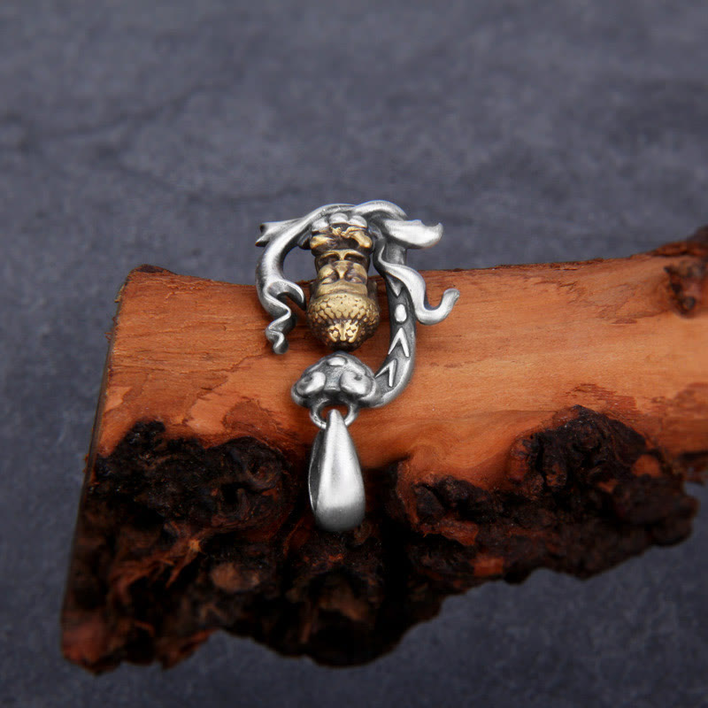 KarmaRipple's 925 Sterling Silver Zen Buddha Ruyi Handle Compassion Pendant Necklace p5