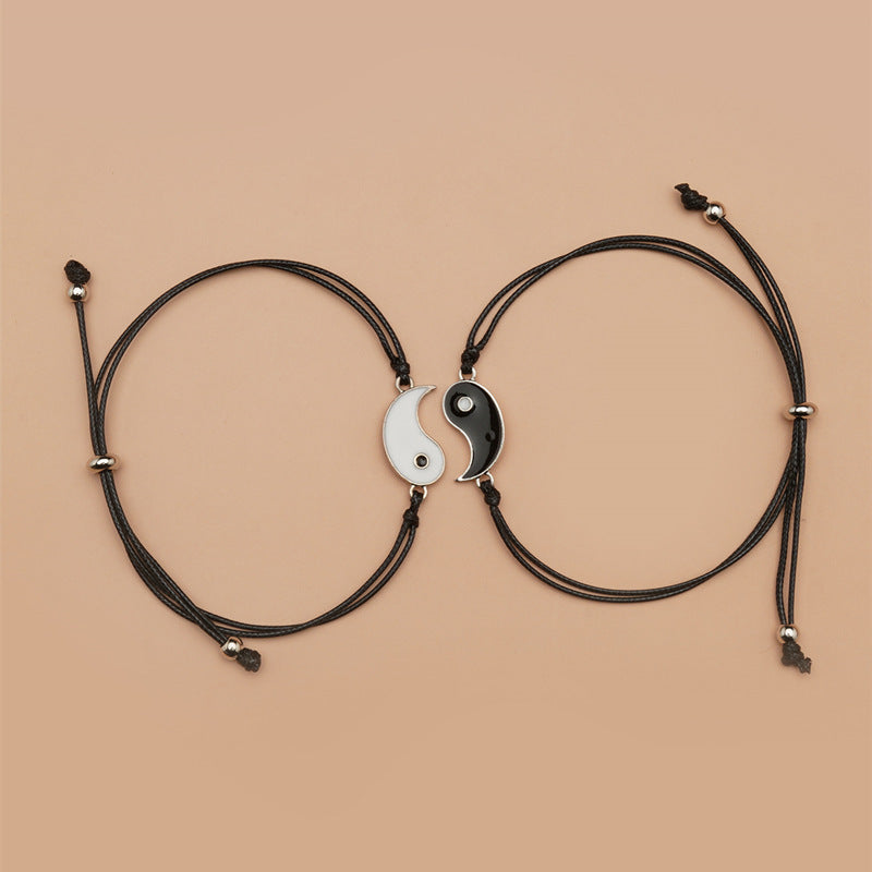 KarmaRipple's 2pcs Yin Yang Hematite Pair Bracelet p18
