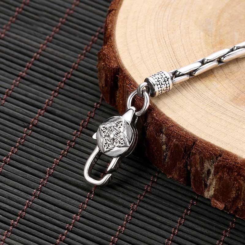 KarmaRipple's Tibetan Double Dorje Om Mani Padme Hum Buddha Swastika Vajra Strength Bracelet p3