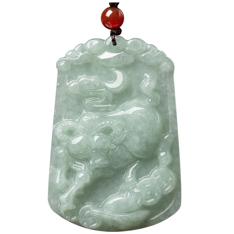 KarmaRipple's Authentic Jade 12 Chinese Zodiac Abundance Amulet Necklace Pendant p17