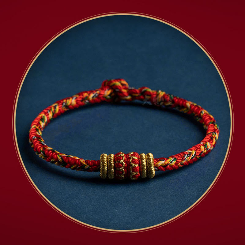 KarmaRipple's Tibet Handmade Chinese Zodiac Natal Buddha Fortune Strength Woven String Bracelet p16