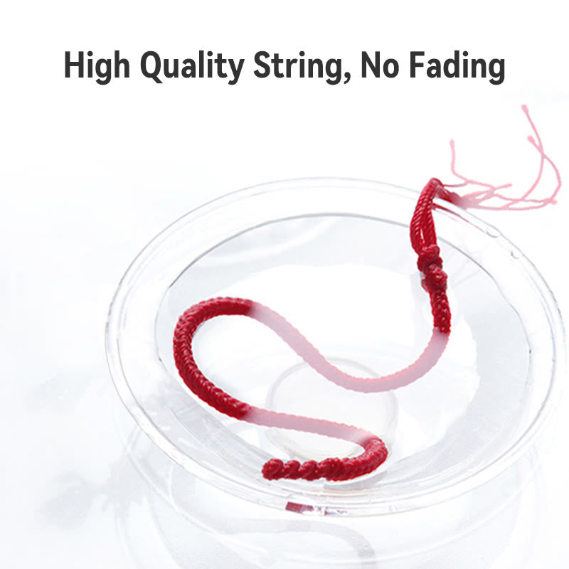 KarmaRipple's 999 Gold Bead Handmade Four Thread Wishful Knots Woven Protection Bracelet p15