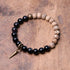 Bodhi Seed&Black Obsidian / 17cm