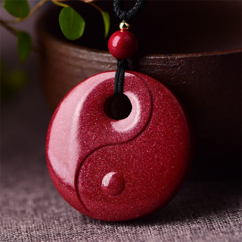 KarmaRipple's Laughing Buddha Yin Yang Chinese Zodiac Gourd Authentic Cinnabar Blessing Pendant Necklace p2