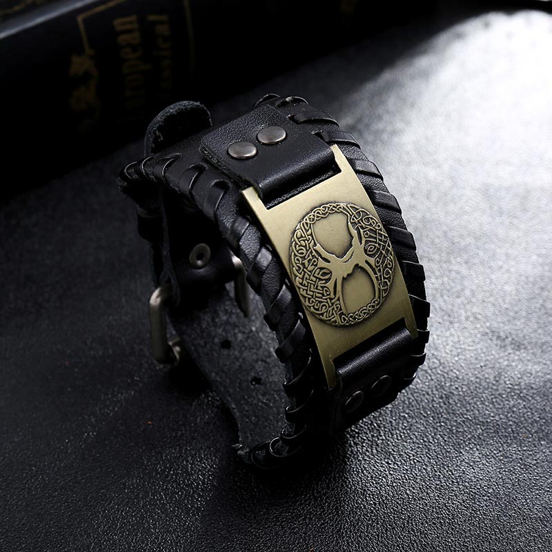 KarmaRipple's Fortunate Tree Of Life Balance Leather Bracelet p6