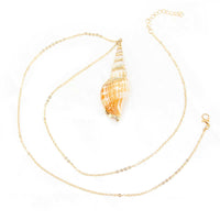 KarmaRipple's Authentic Shankha Conch Shell Seashell Fortunate Pendant Necklace