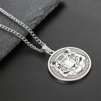 KarmaRipple's Animal Titanium Steel Chain Pendant Protection Necklace