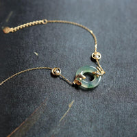 KarmaRipple's Cyan Jade Koi Fish Balancing Balance Bracelet