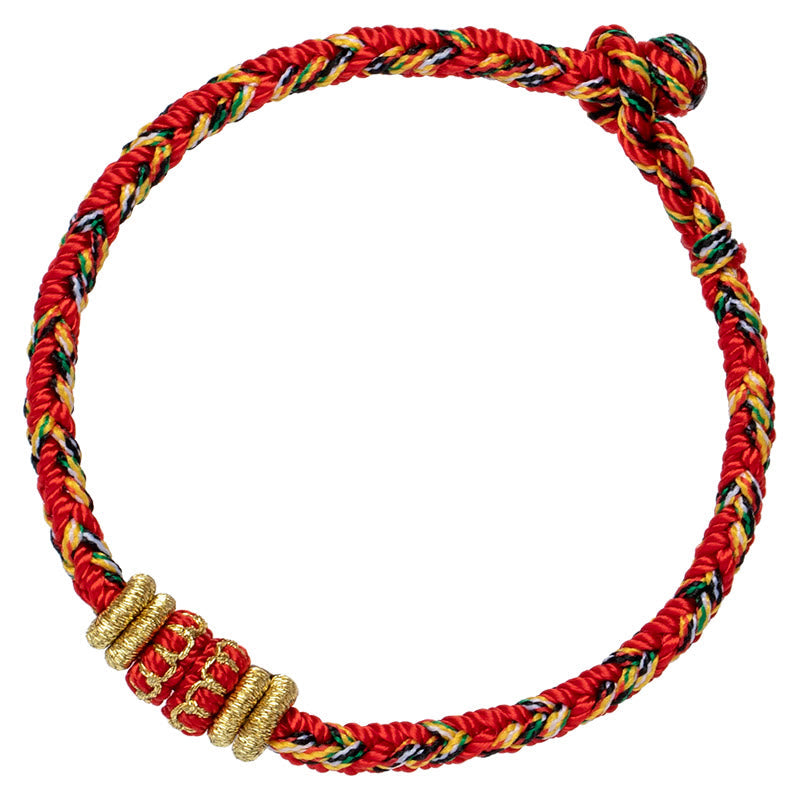 KarmaRipple's Tibet Handmade Chinese Zodiac Natal Buddha Fortune Strength Woven String Bracelet p17